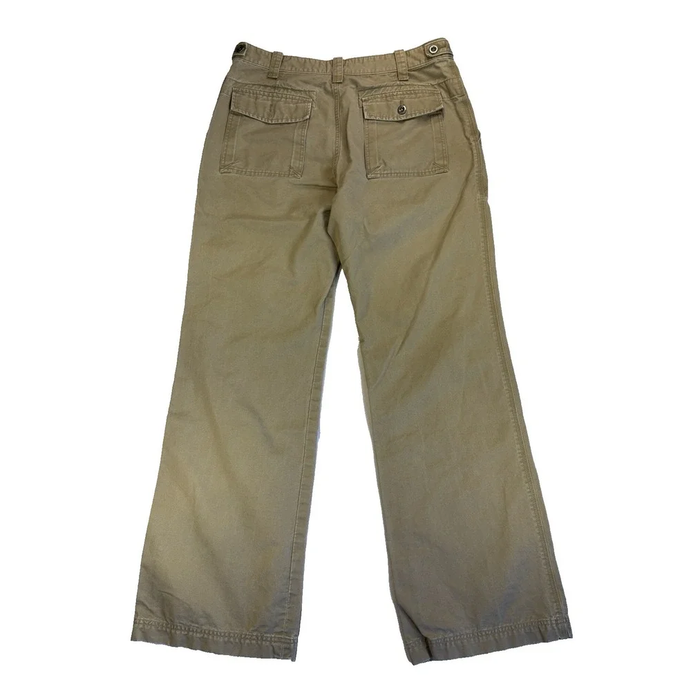 Banana Republic Men's 34X34 Khaki Wide Leg Chino Pants Y2K Preppy Everyday